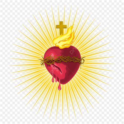 sacred heart clipart